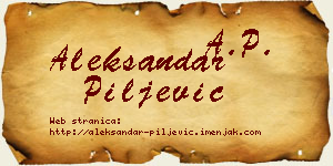 Aleksandar Piljević vizit kartica
